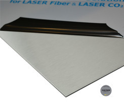 1.4301 Nerjavna pločevina 0,6x1250x2500 mm (IV) 2G enostransko brušeno+ laserska folija, preverjena površina brušenja