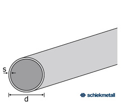 Palisadenprofil glatt EN-AW 6060 (AlMgSi0,5) 30x1,2 mm gepr. T 66 EN755-9 EZL 6 m